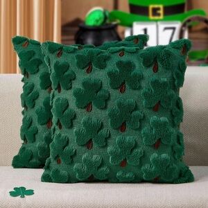St Patricks Day Pillow Covers 18x18 Inch Set of 2